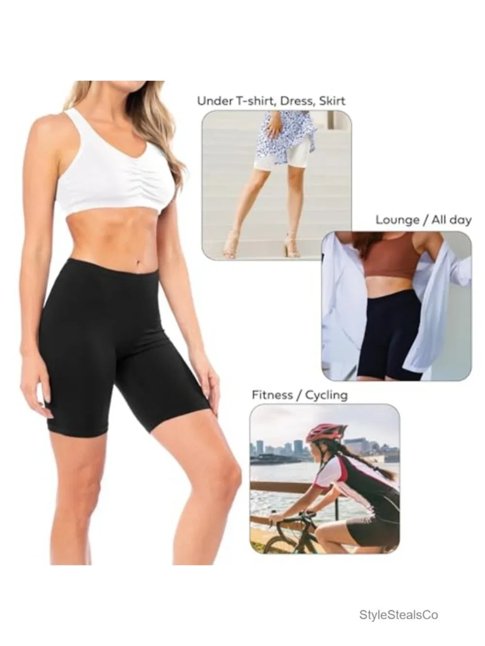 Ultra Soft Yoga Bike Short | Stretch Boxer Briefs Multi Pack